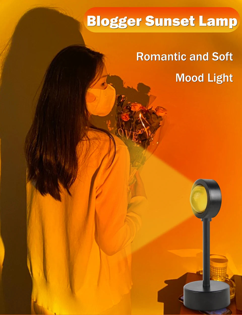 Lámpara de Atardecer LED Proyectora - Ambiente Relax