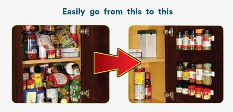 Organizador de Especias de Pared Sin Taladro – Adhesivo para Armarios y Azulejos de Cocina | CSEI