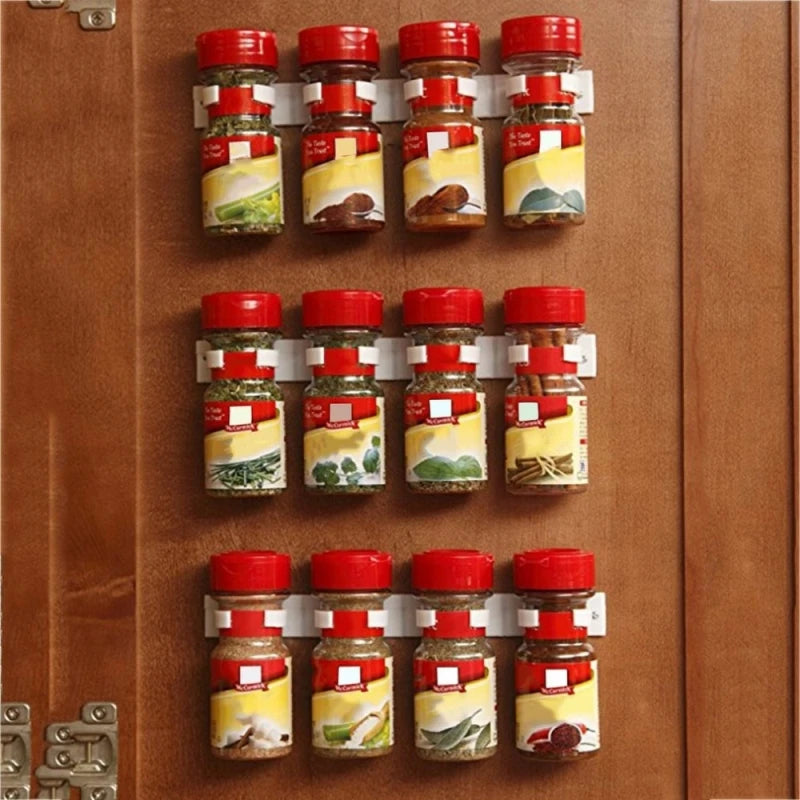 Organizador de Especias de Pared Sin Taladro – Adhesivo para Armarios y Azulejos de Cocina | CSEI