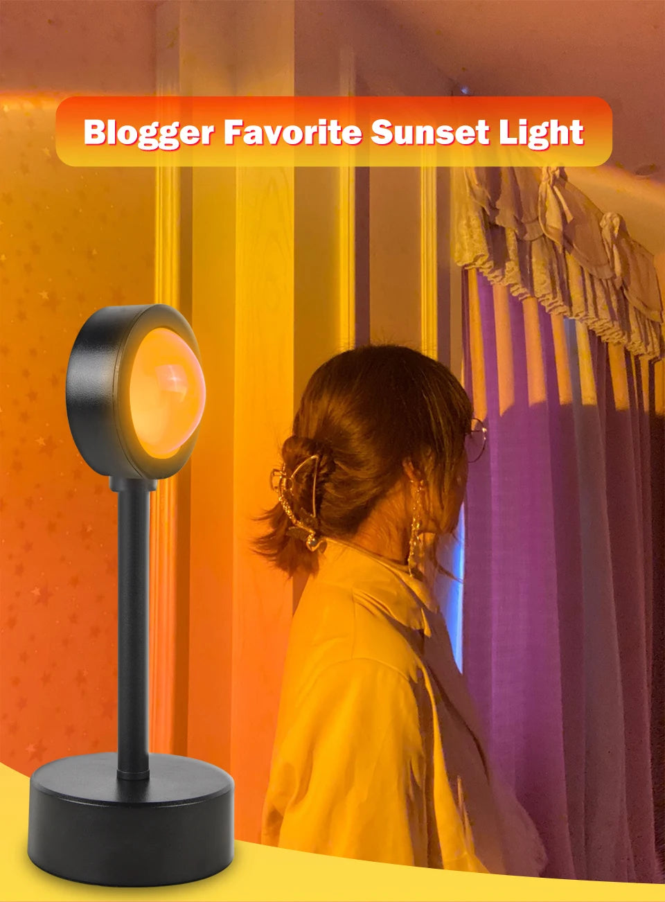 Lámpara de Atardecer LED Proyectora - Ambiente Relax