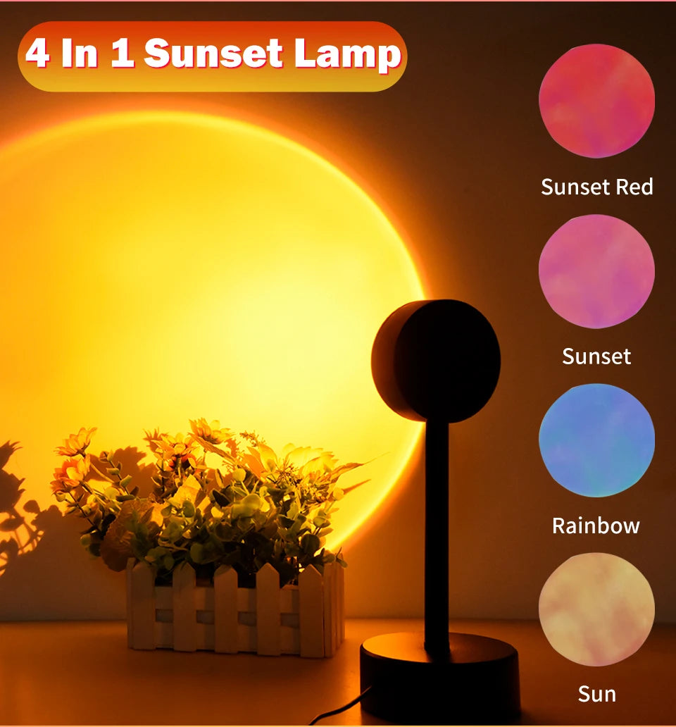 Lámpara de Atardecer LED Proyectora - Ambiente Relax
