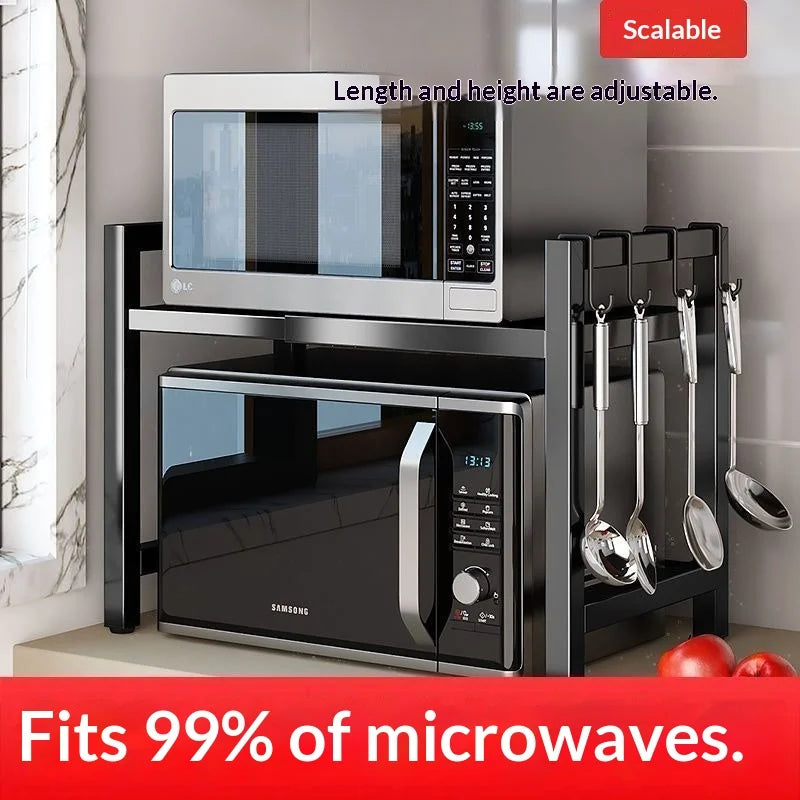 Estantería Telescópica Ajustable para Cocina – Organizador de Encimera para Microondas y Electrodomésticos | CSEI