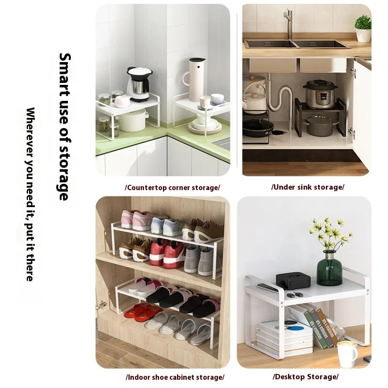 Estantería Metálica Extensible – Máximo Espacio en tu Cocina