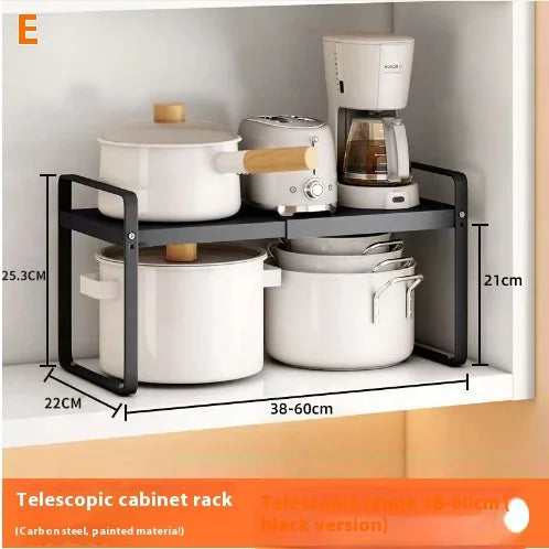 Estantería Metálica Extensible – Máximo Espacio en tu Cocina