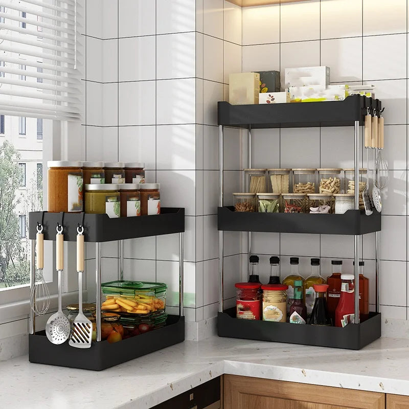 Organizador de Especias de Encimera en Esquina – 3 Niveles para Cocina | CSEI