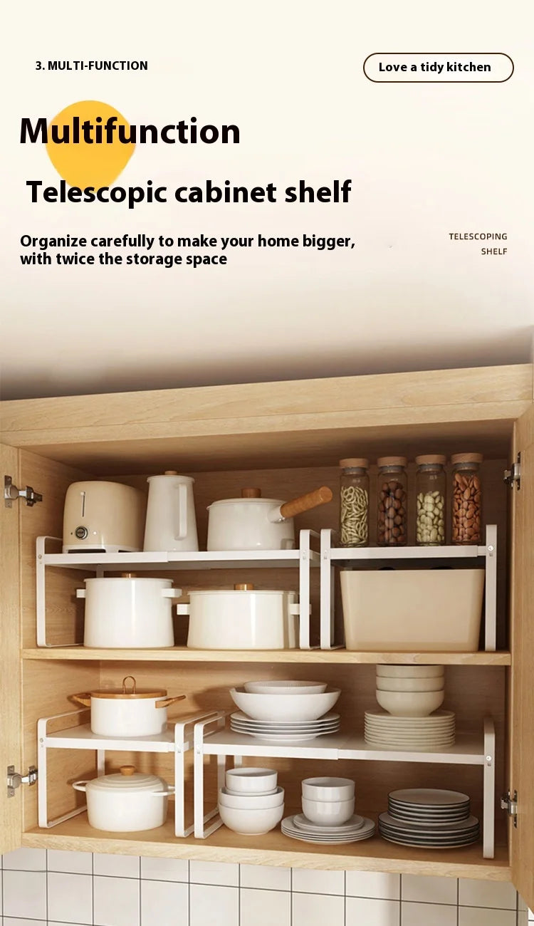 Estantería Metálica Extensible – Máximo Espacio en tu Cocina