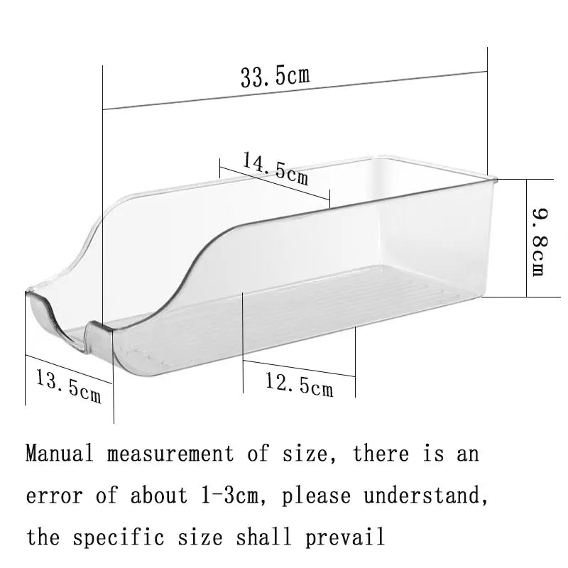 Cajas Organizadoras Apilables para Nevera y Escritorio – Con Asa para Fácil Acceso | CSEI