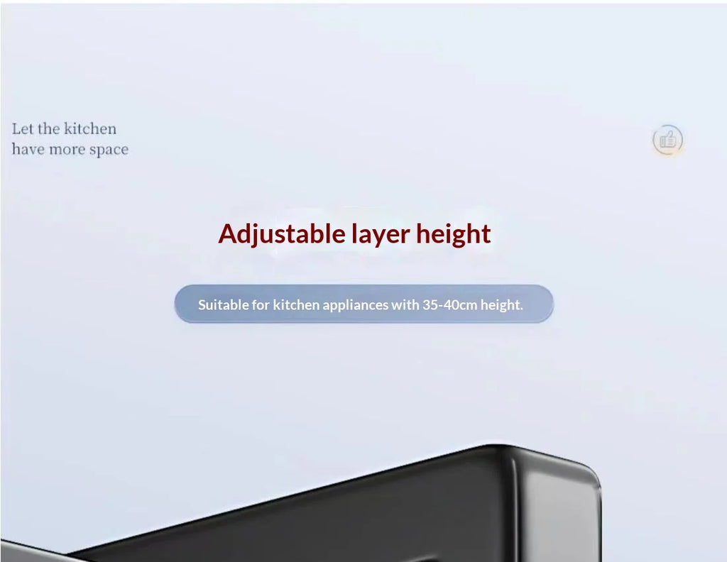 Estantería Telescópica Ajustable para Cocina – Organizador de Encimera para Microondas y Electrodomésticos | CSEI