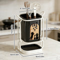 Organizador de Cubiertos y Utensilios de Pared – Acero Inoxidable con Escurridor para Cocina | CSEI