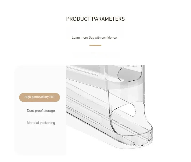 Organizador de Huevos para Frigorífico – Dispensador Automático con Doble Bandeja | CSEI
