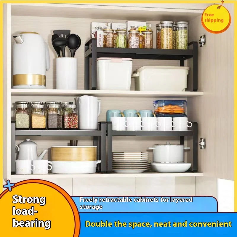 Estantería Metálica Extensible – Máximo Espacio en tu Cocina