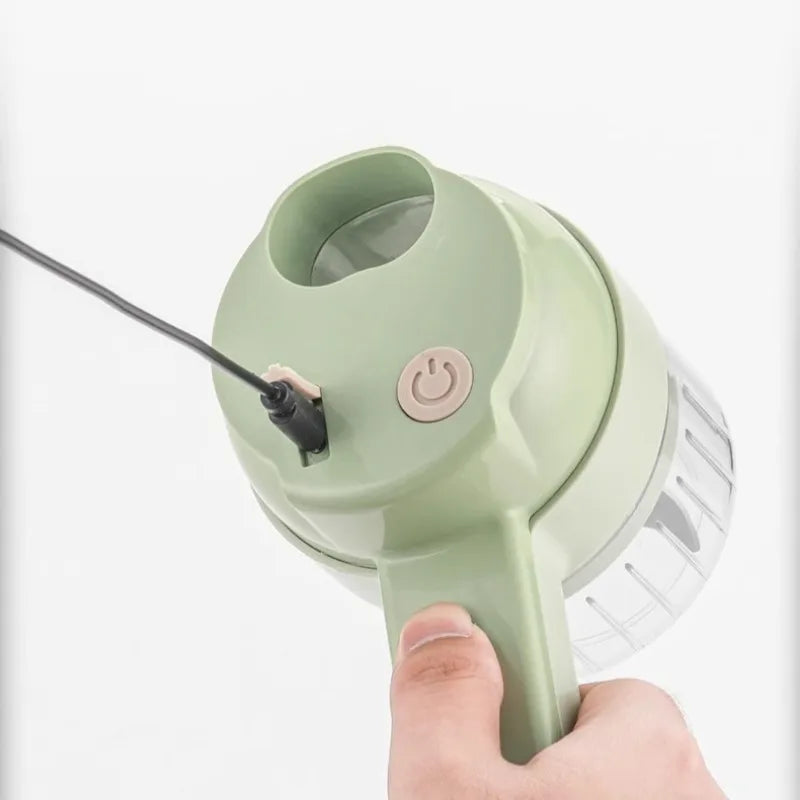Minipicadora Eléctrica USB – Cortadora de Verduras y Ajos