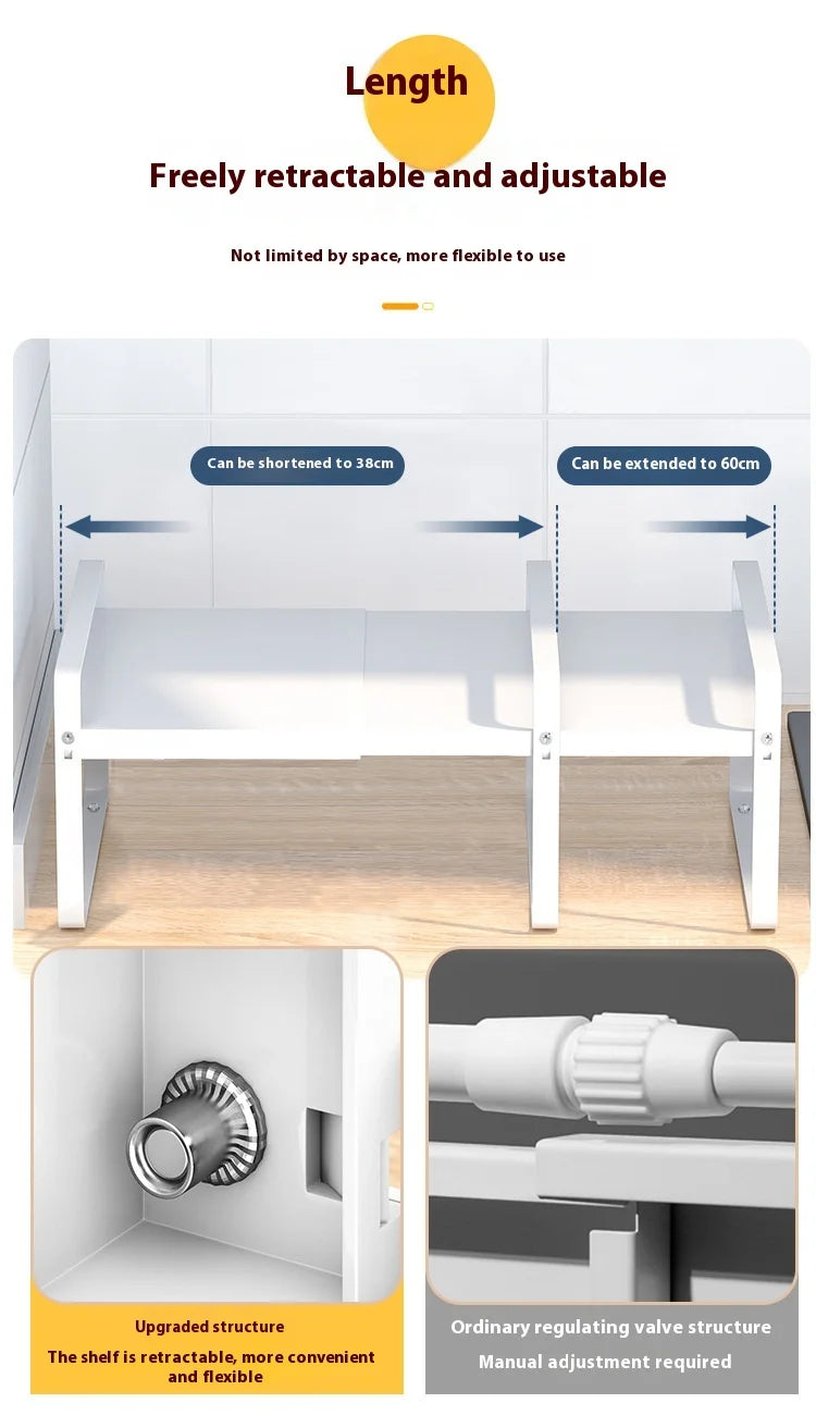 Estantería Metálica Extensible – Máximo Espacio en tu Cocina