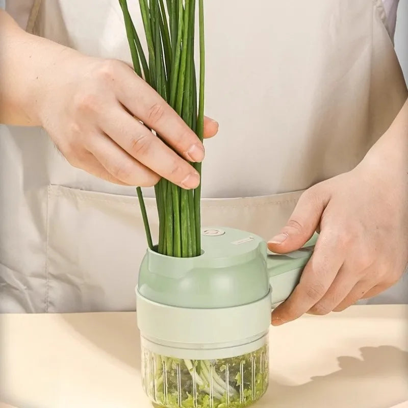 Minipicadora Eléctrica USB – Cortadora de Verduras y Ajos