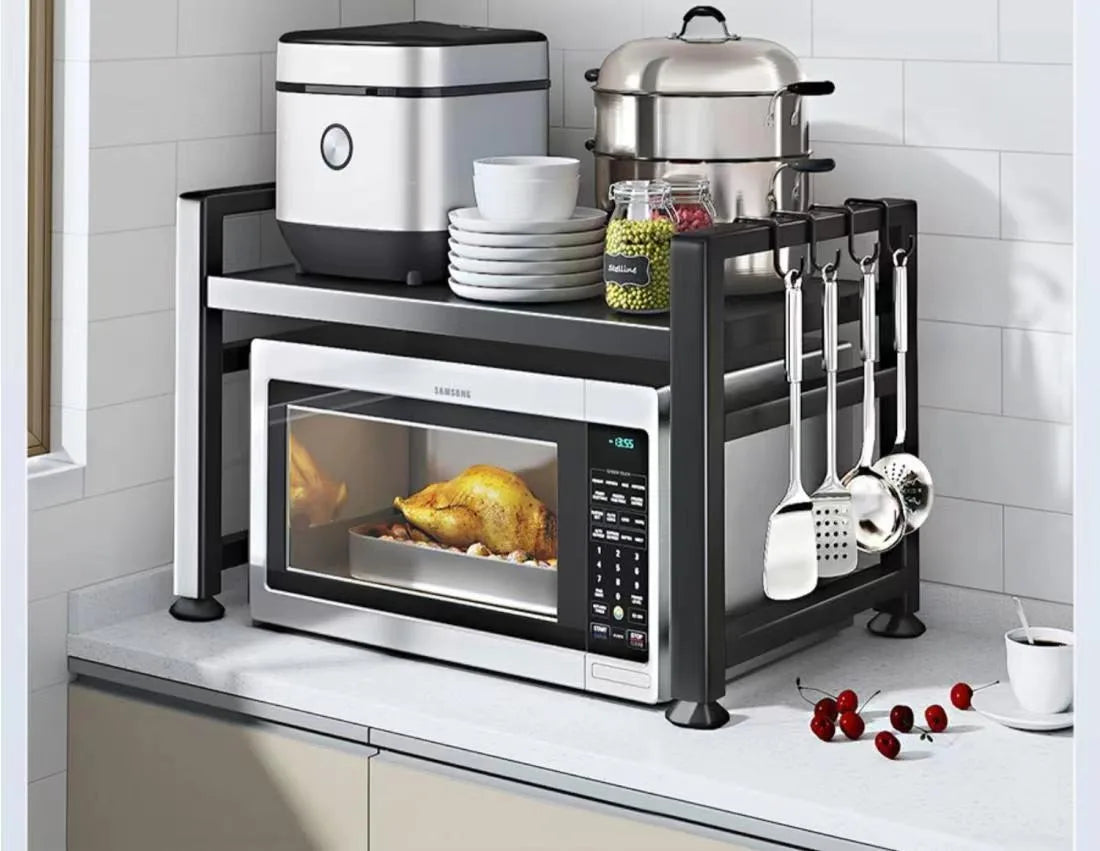 Estantería Telescópica Ajustable para Cocina – Organizador de Encimera para Microondas y Electrodomésticos | CSEI