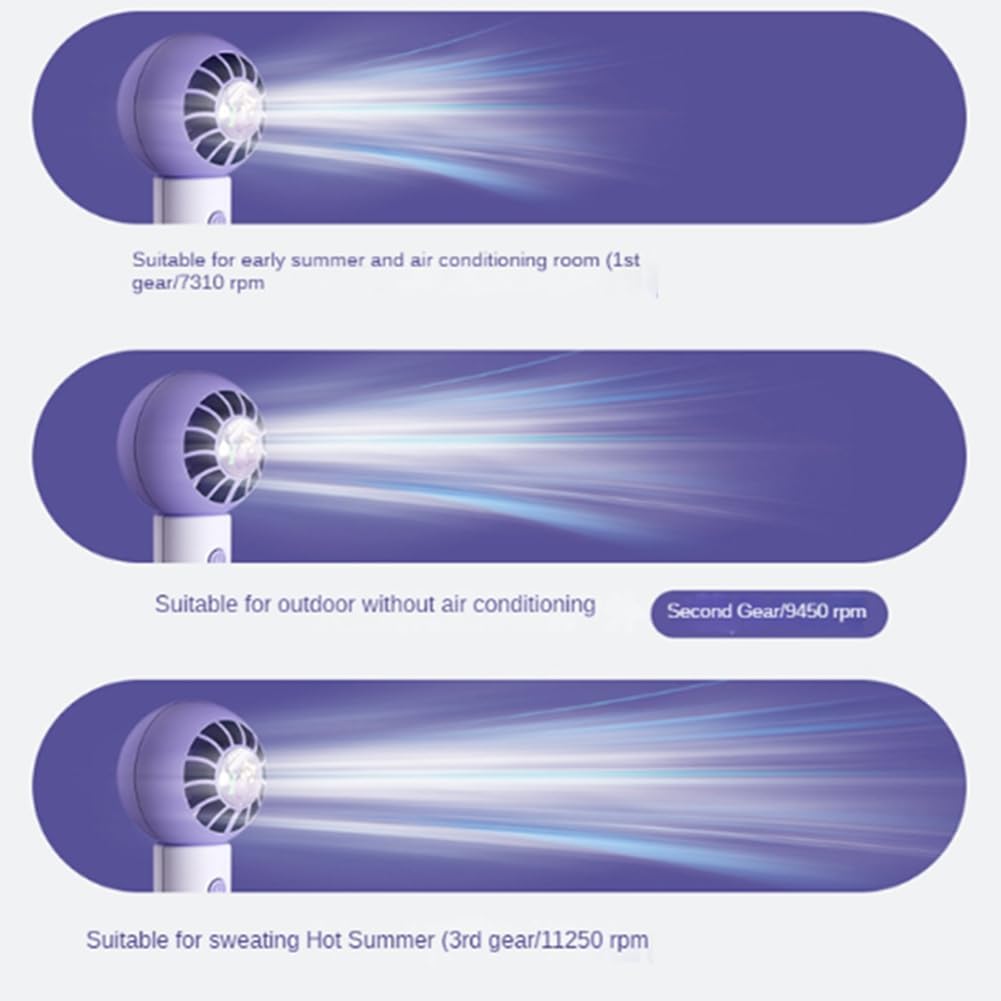 Mini Ventilador Portátil USB Recargable - 3 Velocidades